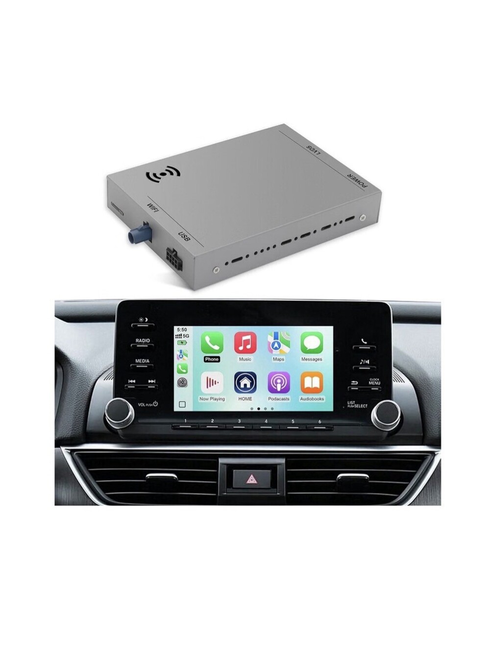 Wireless CarPlay & Android Auto SmartBox for 10th Gen Honda Accord(7")2018-2022
